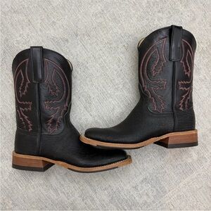 Logan Boot Company Wichita Kansas Western Leather Cowboy Boots Men’s Size 8.5 C